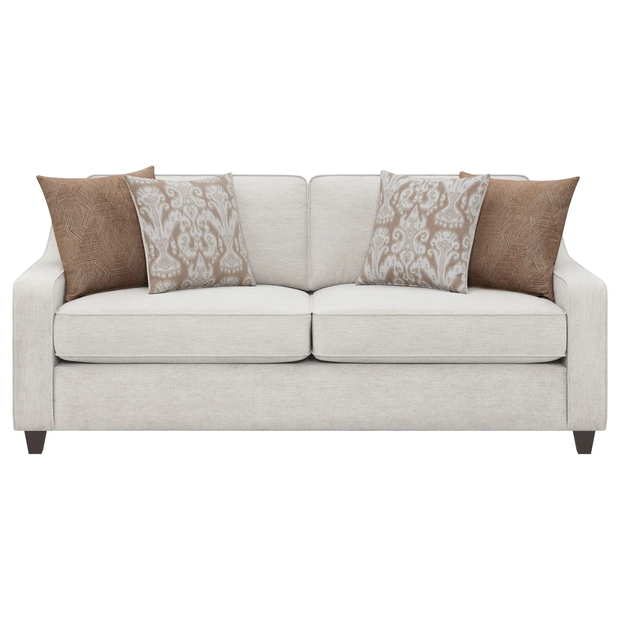 Christine Sloped Arm Sofa Beige - Image 3
