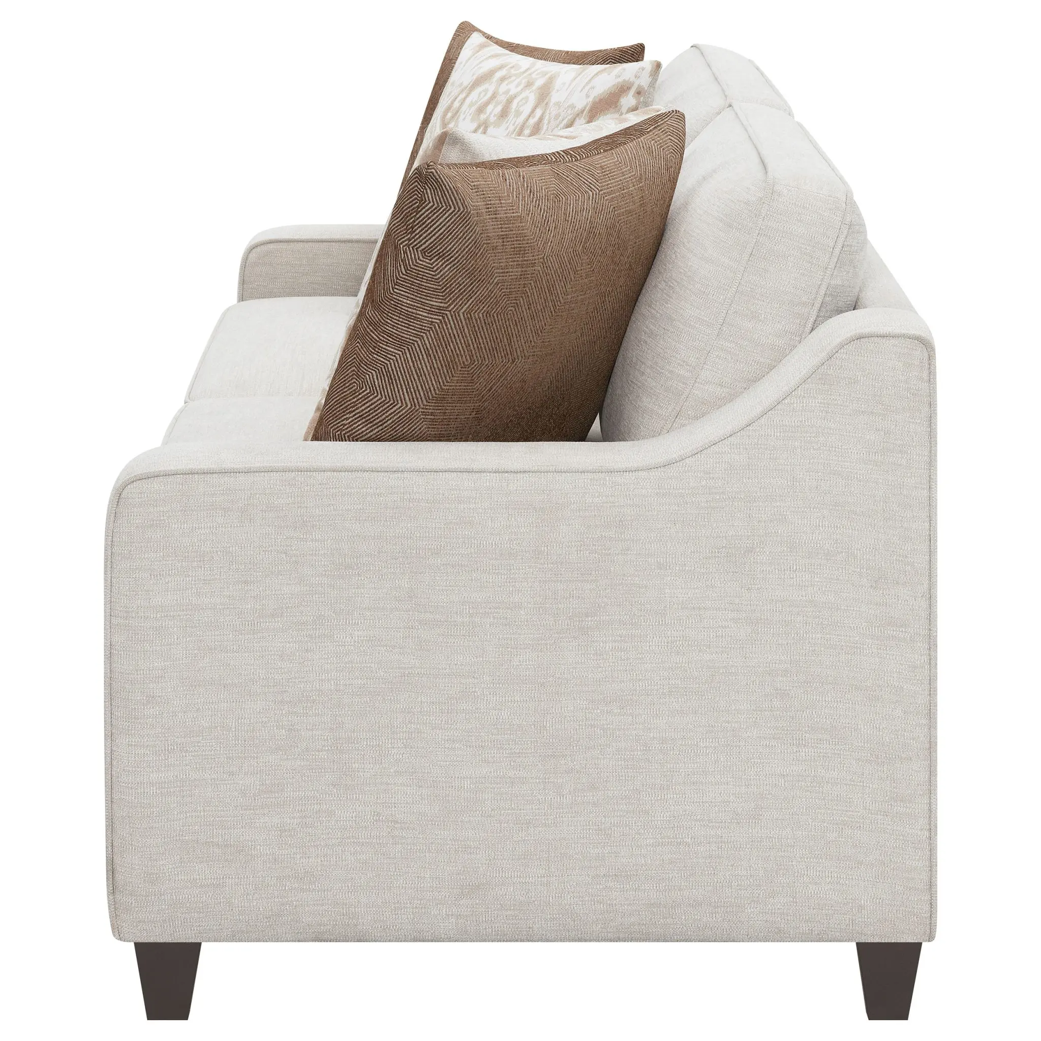 Christine Sloped Arm Sofa Beige - Image 5