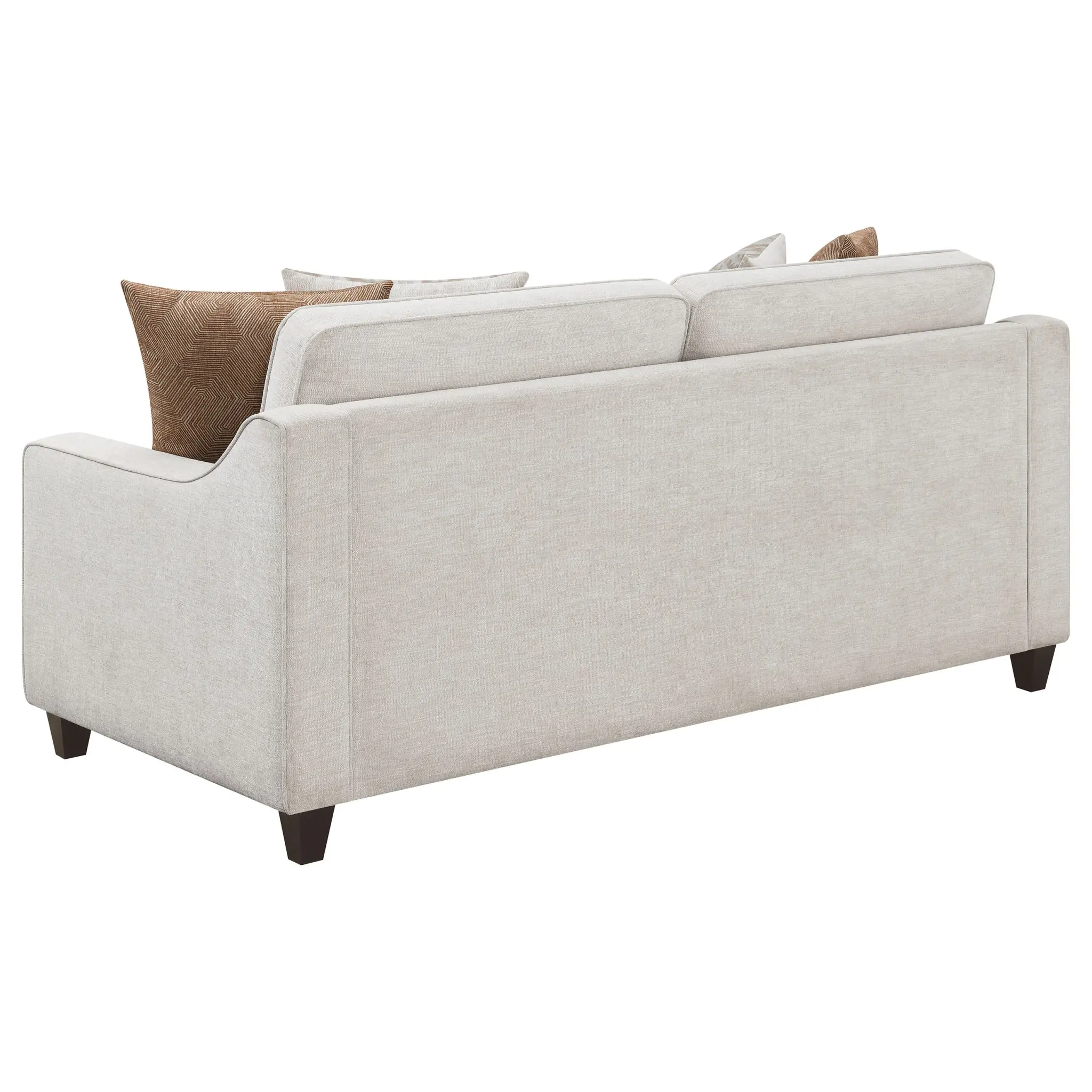 Christine Sloped Arm Sofa Beige - Image 6