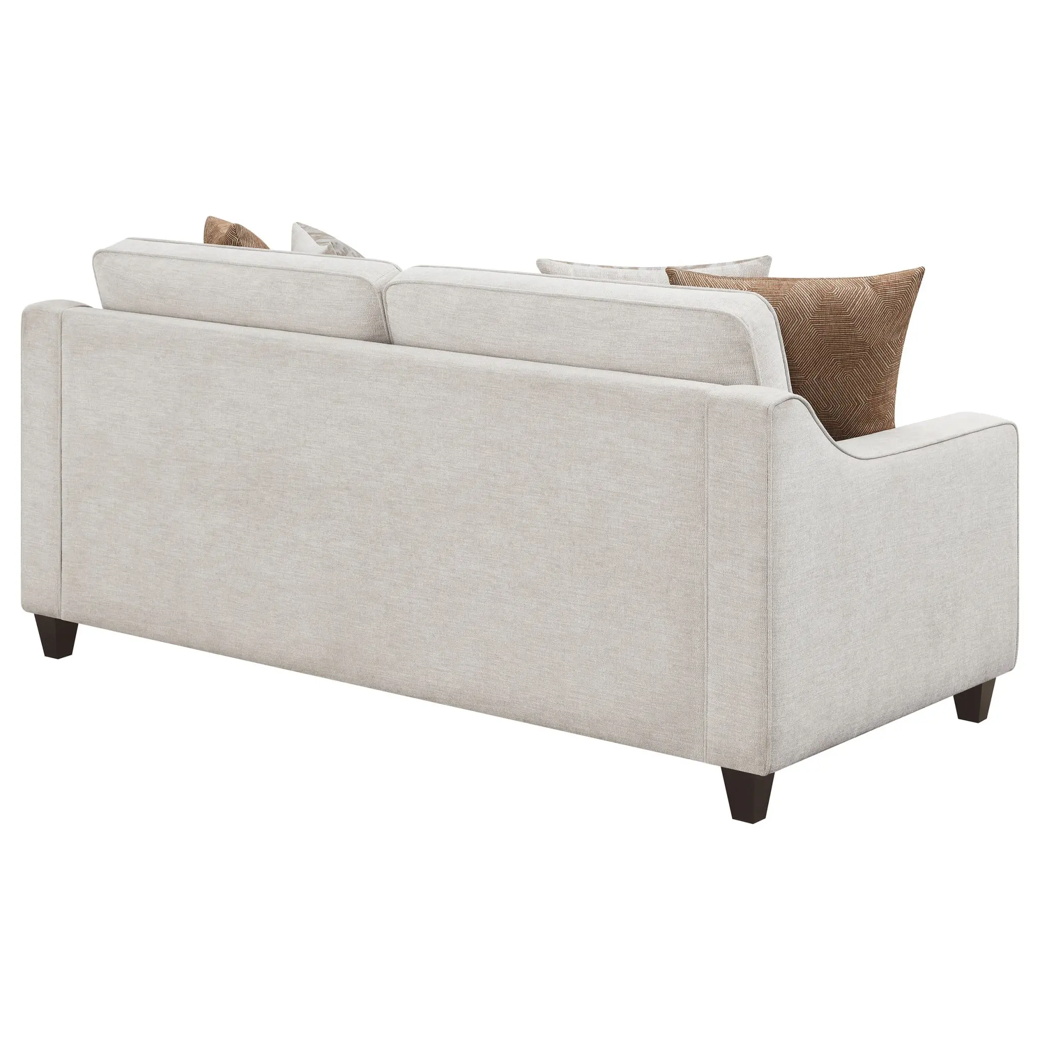 Christine Sloped Arm Sofa Beige - Image 7