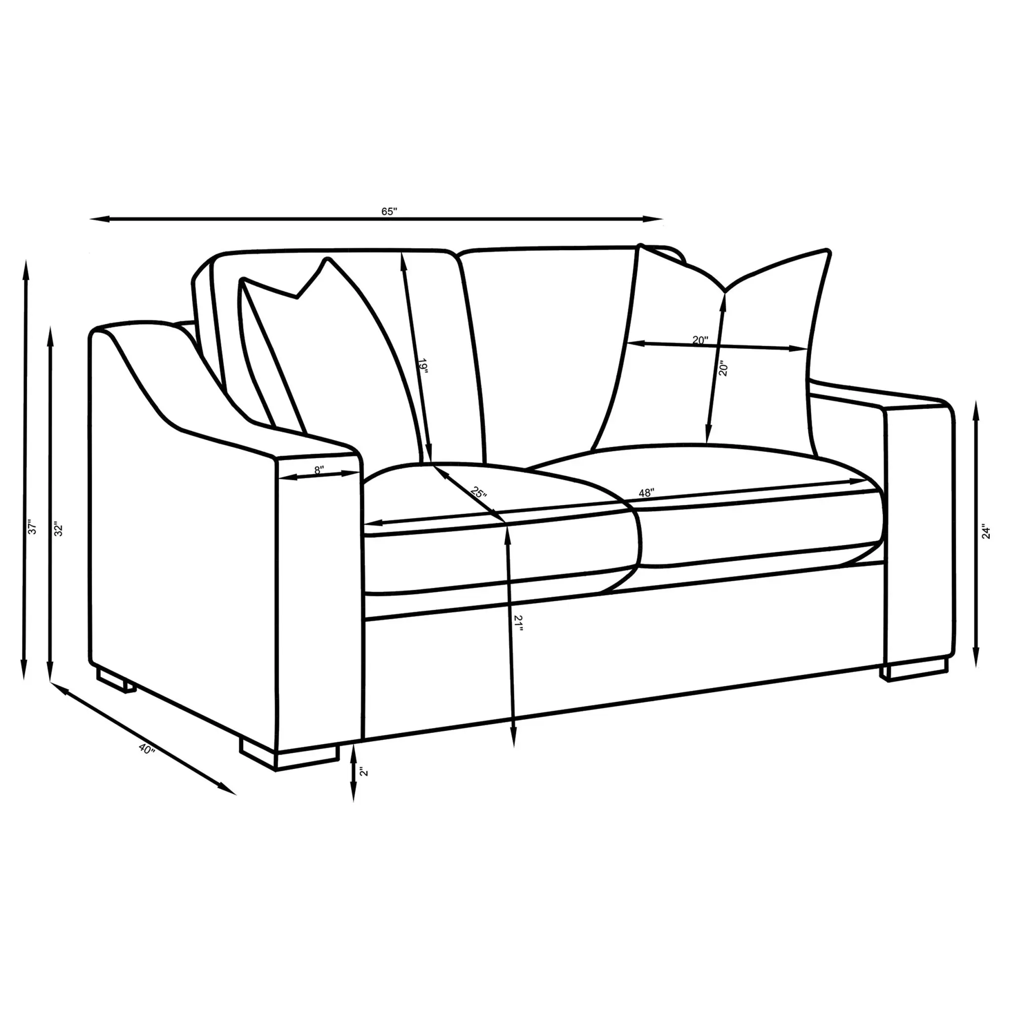 Ashlyn Track Arm Loveseat - Image 10