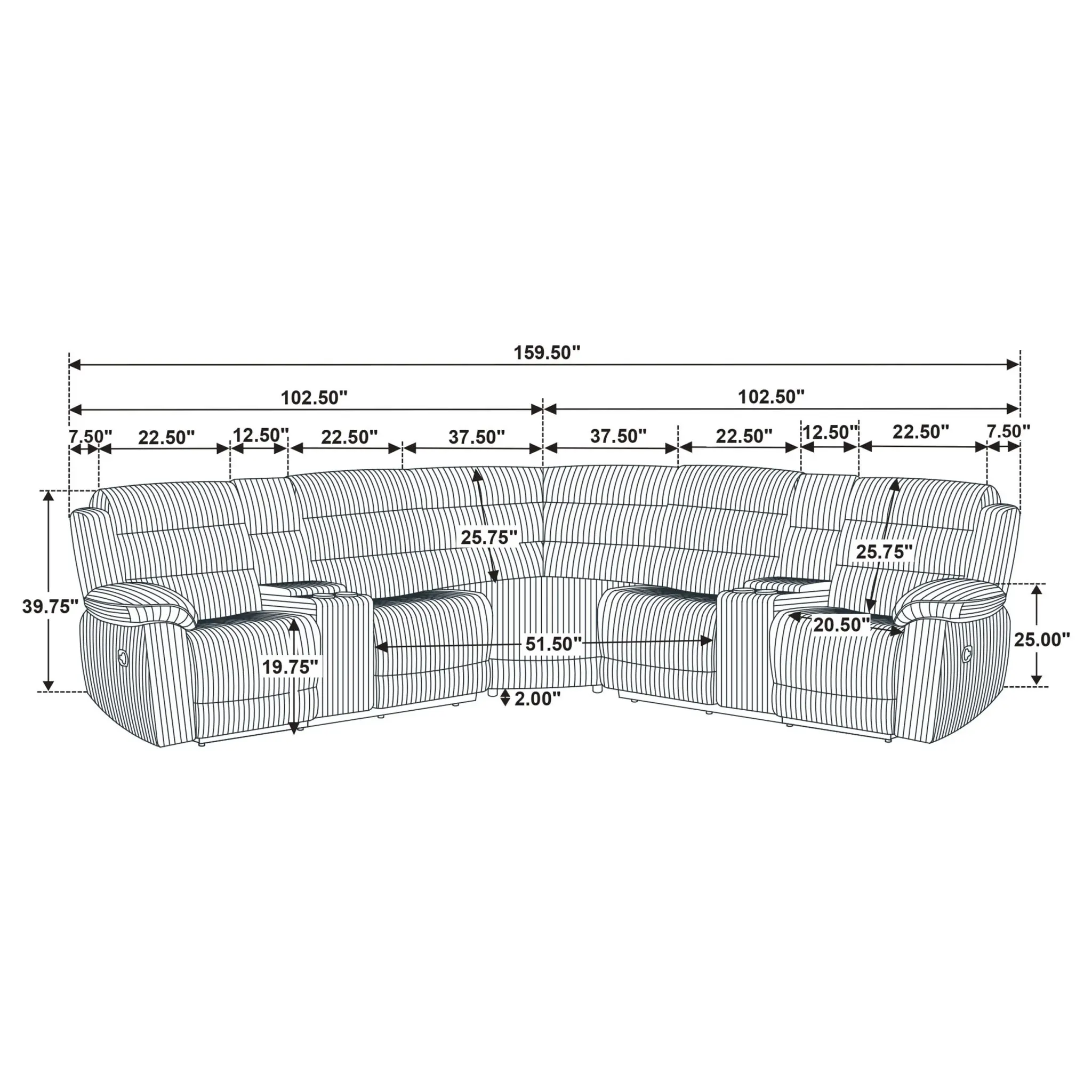 Atkinson Reclining Sectional - Image 12
