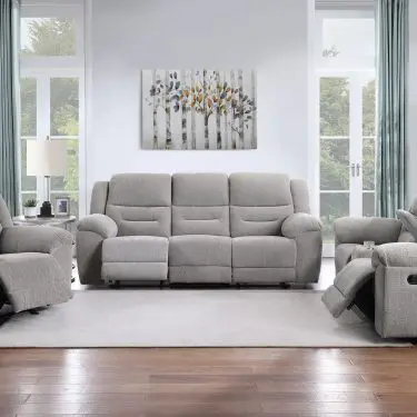Gilson Reclining Sofa Set Grey