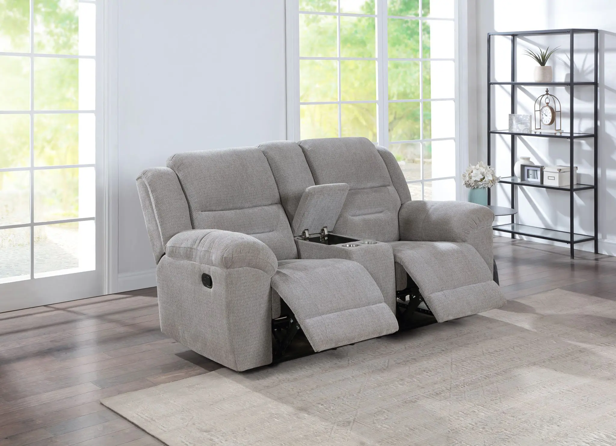 Gilson Reclining Loveseat Grey - Image 2