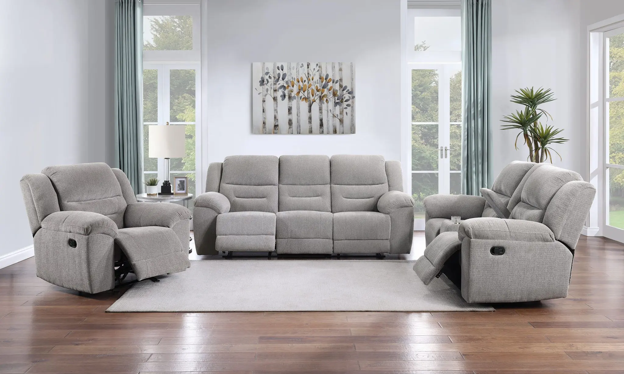 Gilson Reclining Loveseat Grey - Image 14