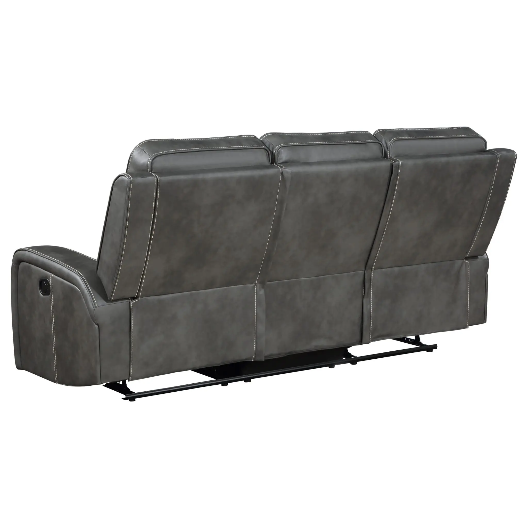 Raelynn Reclining Sofa Grey - Image 5