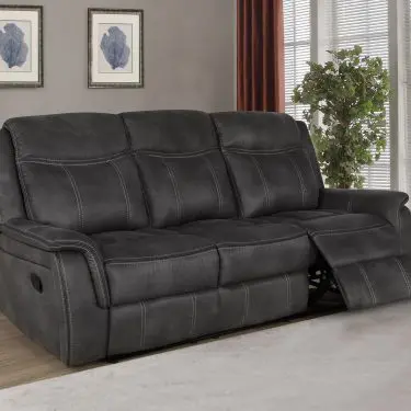 Lawrence Reclining Sofa Charcoal