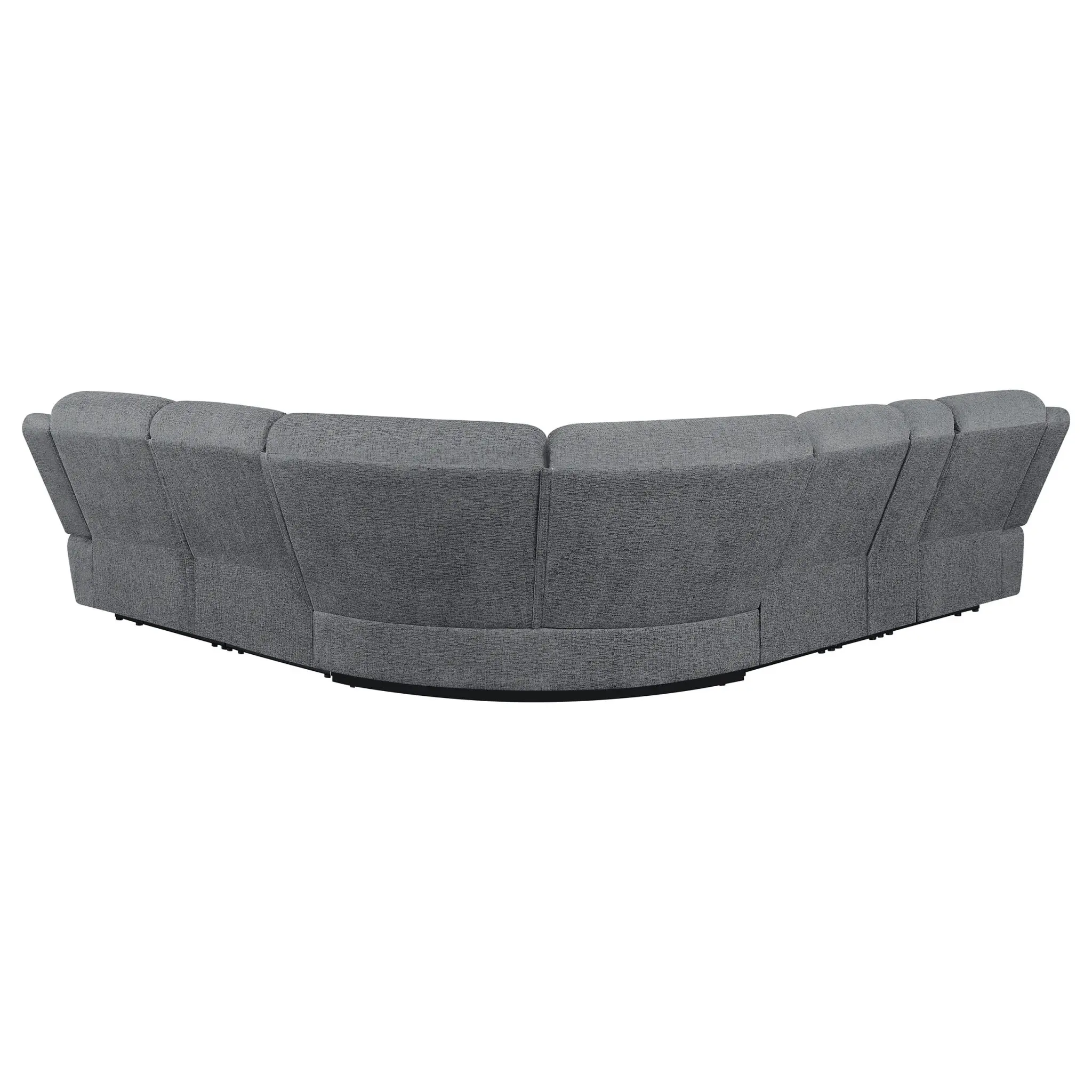 Bahrain 6-Piece Modular Reclining Sectional Charcoal - Image 5