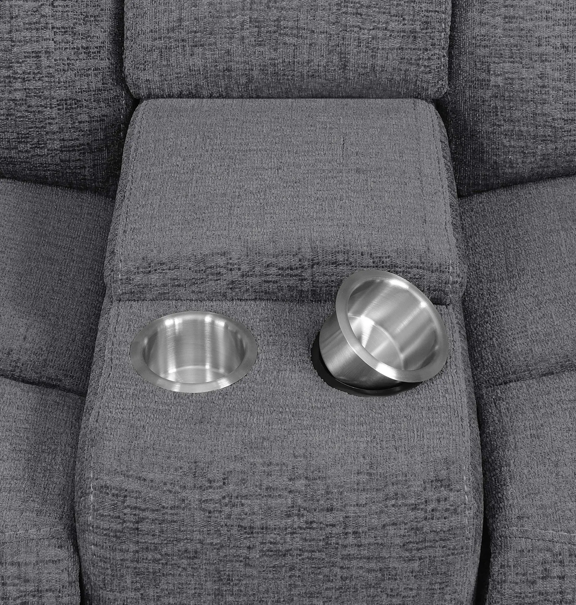 Bahrain 6-Piece Modular Reclining Sectional Charcoal - Image 8