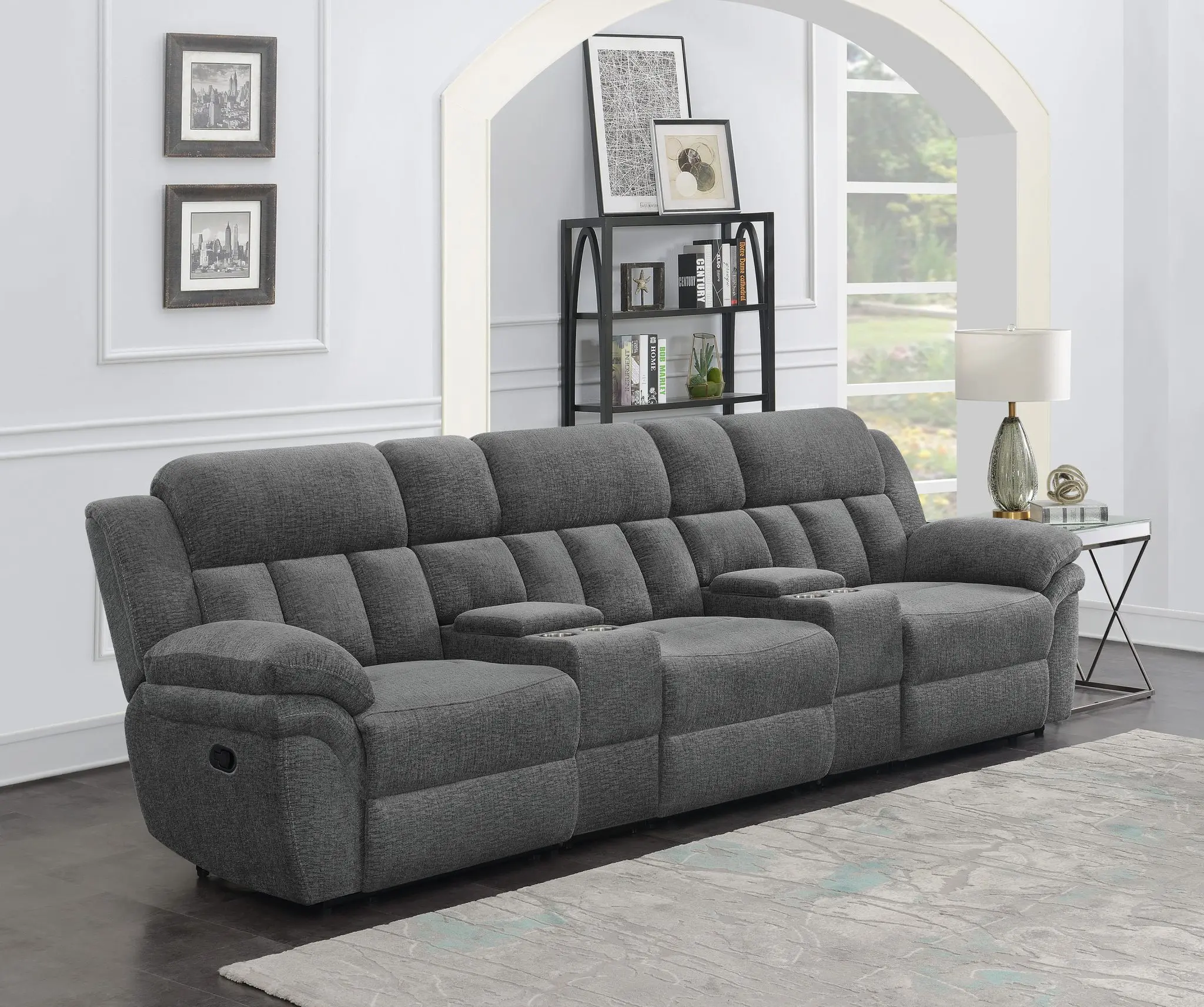 Bahrain 5-Piece Home Theater Seating Charcoal
