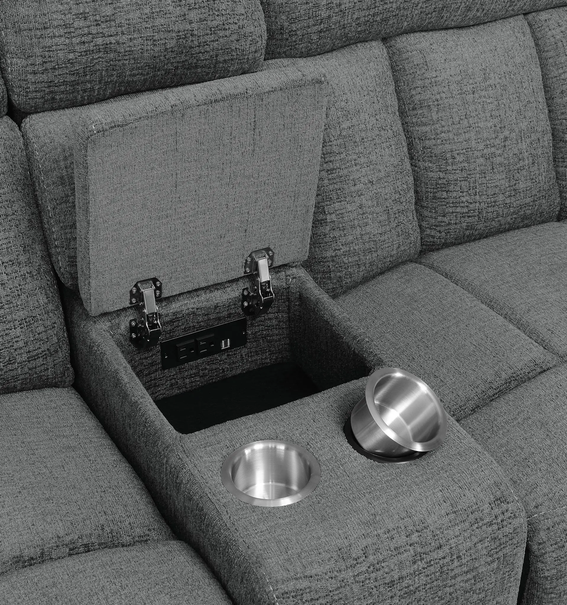 Bahrain 5-Piece Home Theater Seating Charcoal - Image 14