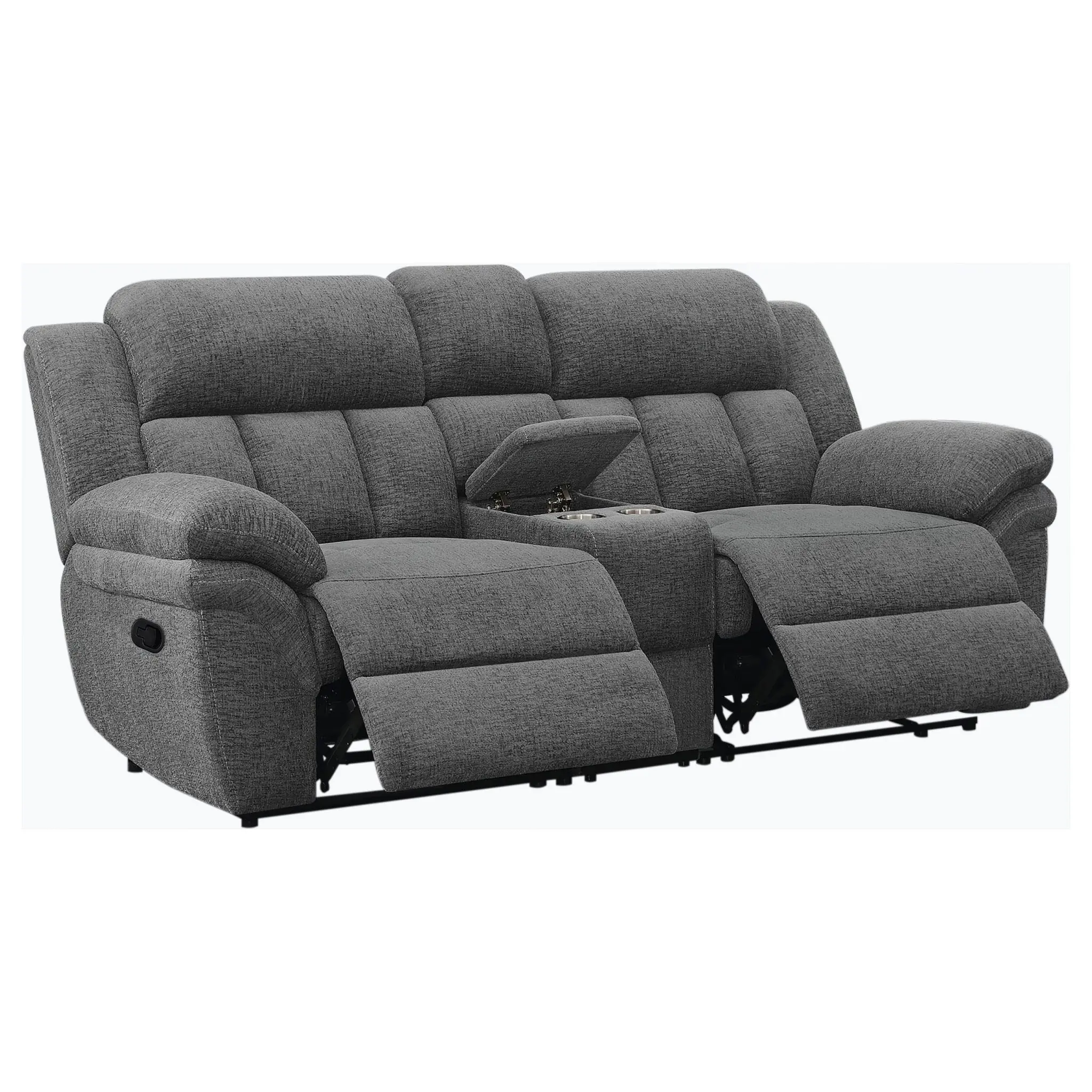 Bahrain Motion Loveseat Charcoal - Image 4
