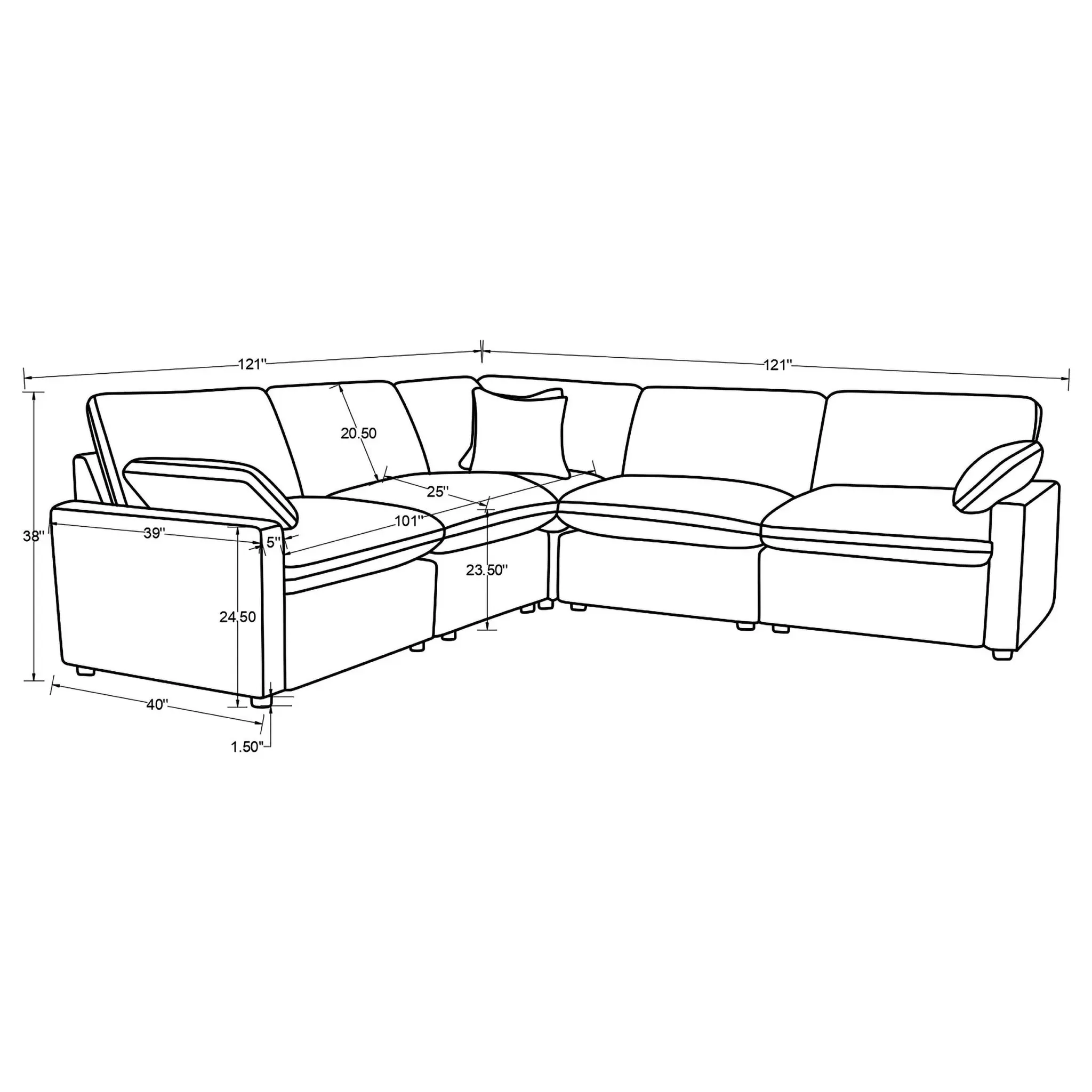 Collins Modular Power Reclining Sectional - Image 16