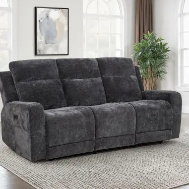 Kennett Power Reclining Sofa Dark Grey