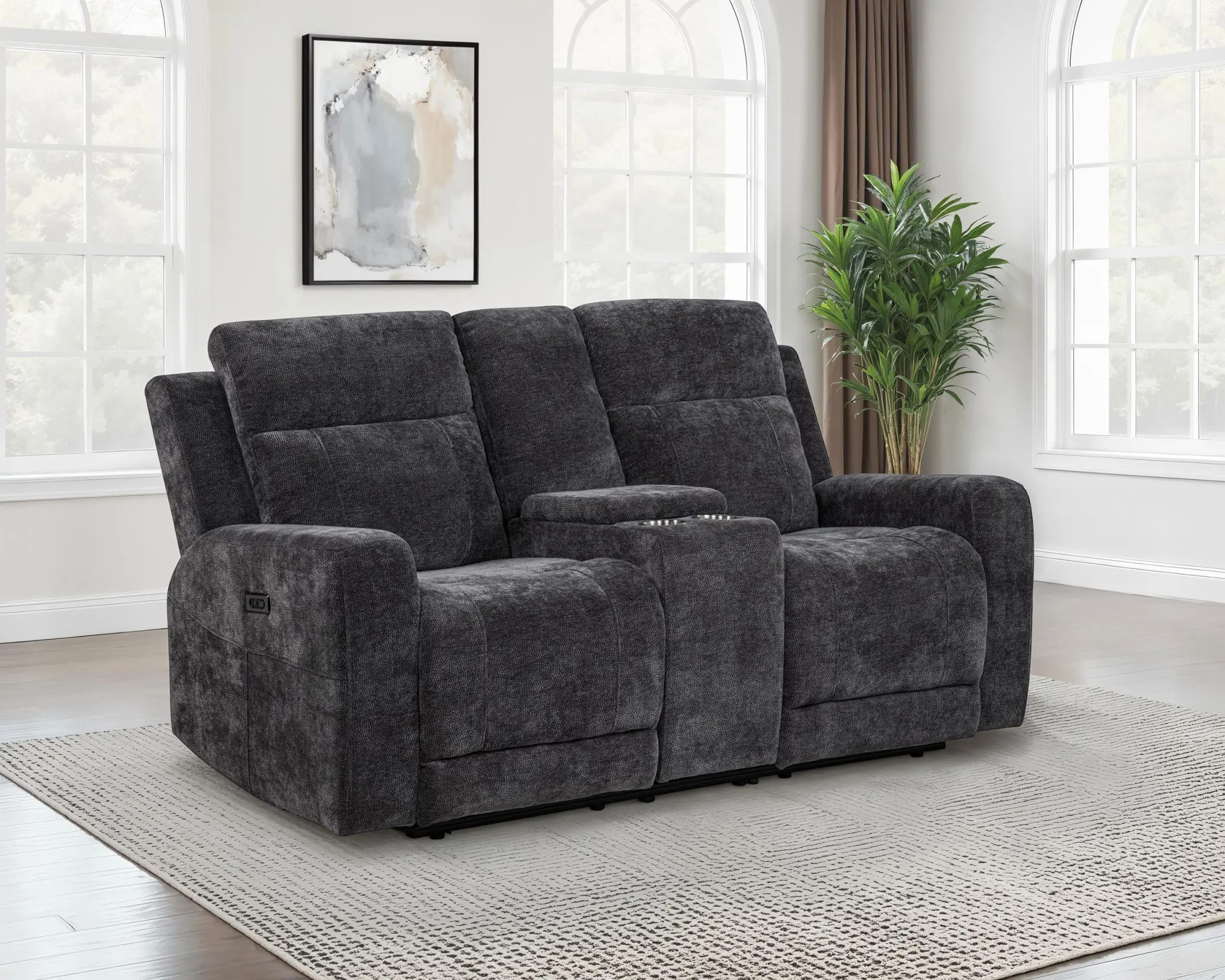 Kennett Power Reclining Loveseat Grey