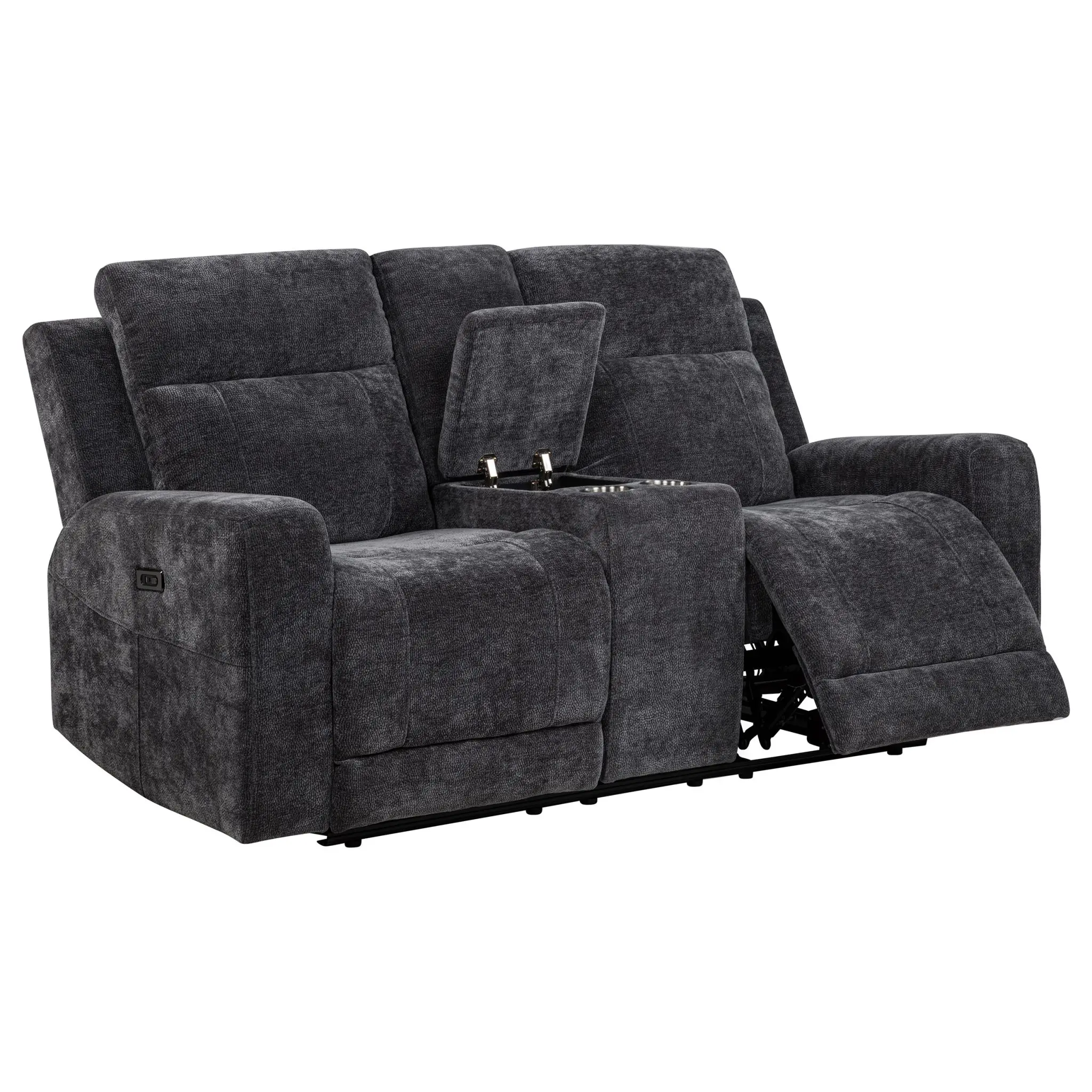 Kennett Power Reclining Loveseat Grey - Image 4