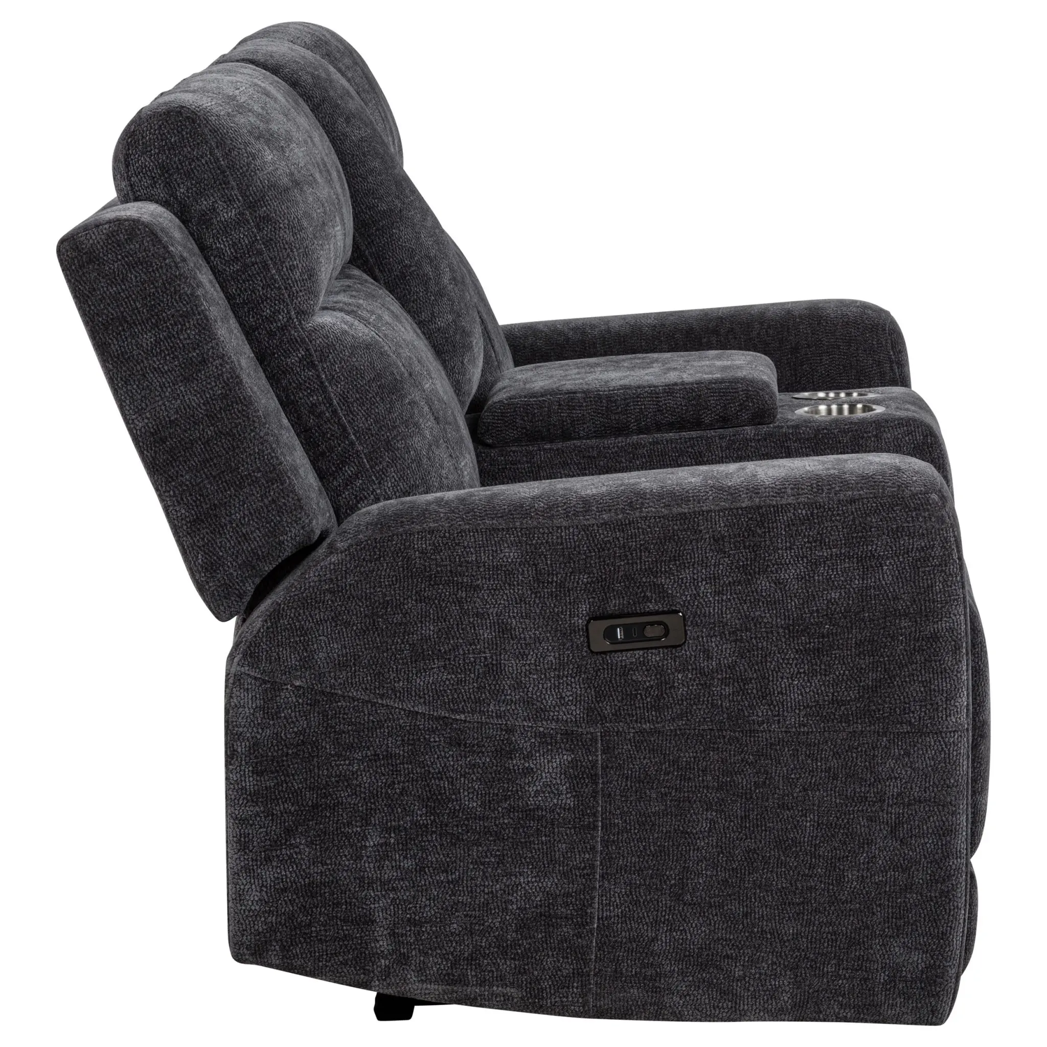 Kennett Power Reclining Loveseat Grey - Image 7