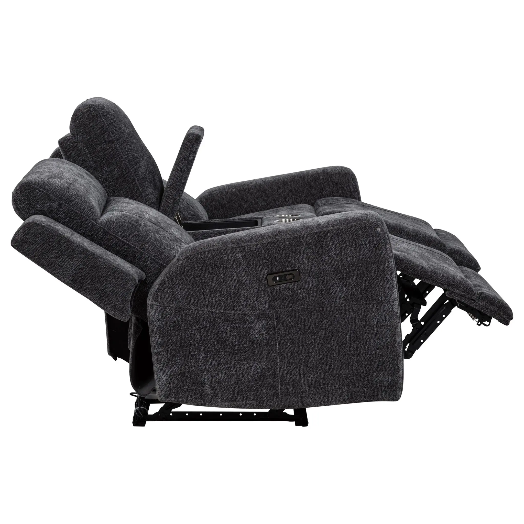 Kennett Power Reclining Loveseat Grey - Image 8