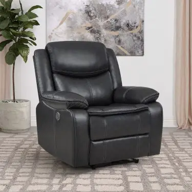 Sycamore Power Recliner Chair Dark Grey