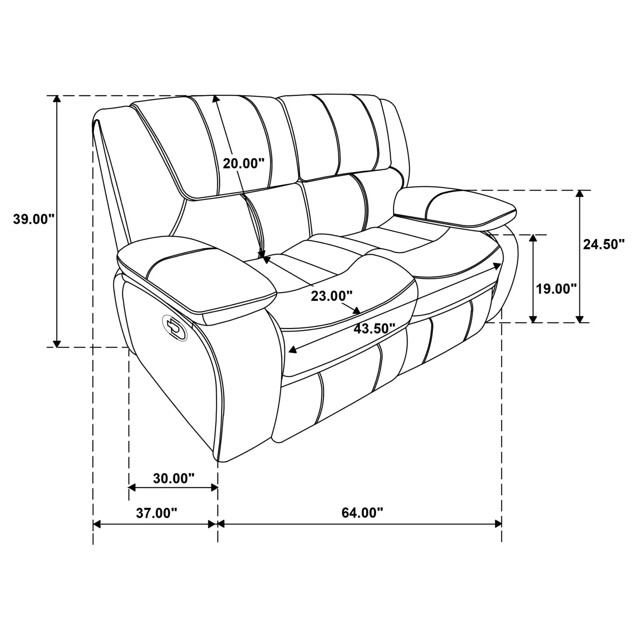 Camila Reclining Loveseat - Image 10