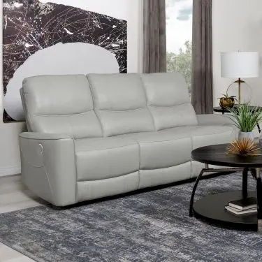 Greenfield Power Reclining Sofa Dove Grey