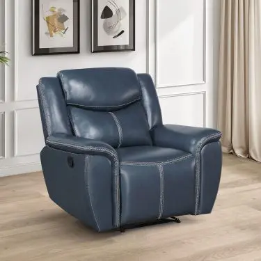 Sloane Manual Recliner Chair Blue