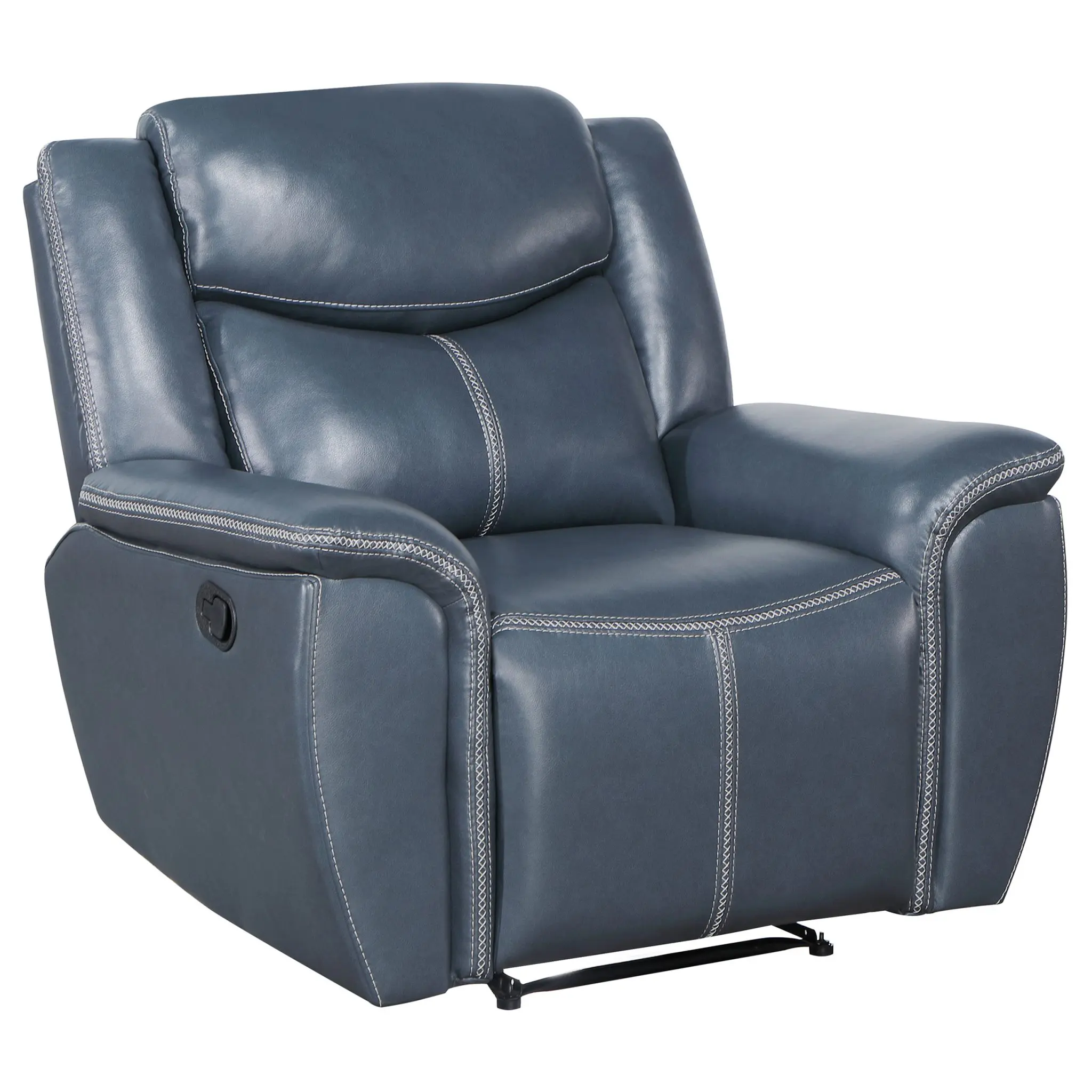 Sloane Manual Recliner Chair Blue - Image 2