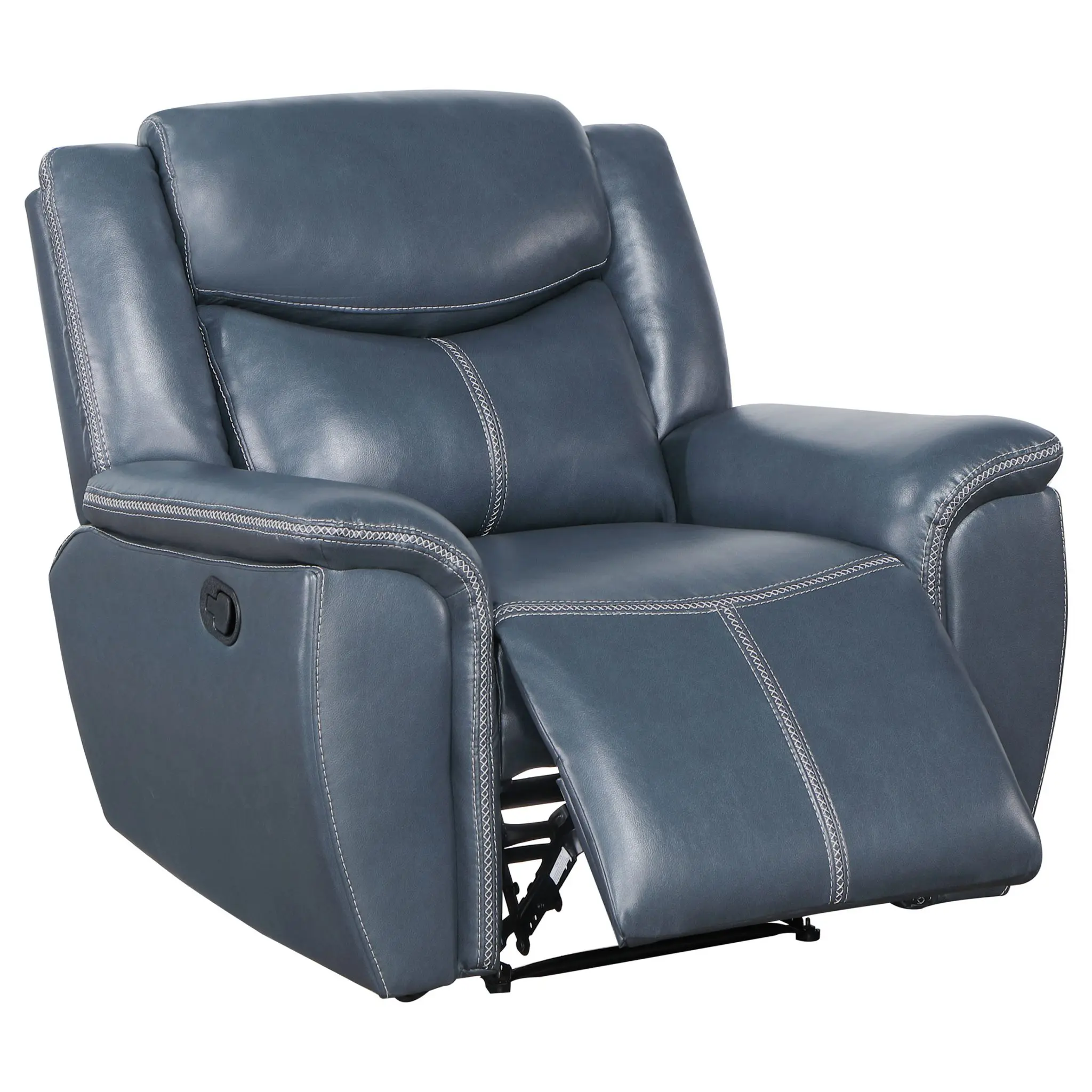 Sloane Manual Recliner Chair Blue - Image 3
