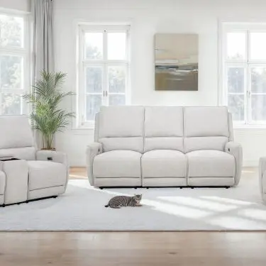 Sylmar Power Reclining Sofa Set Dove Grey