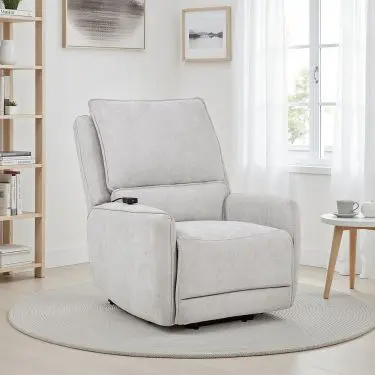 Sylmar Dual Power Lift Recliner Dove Grey