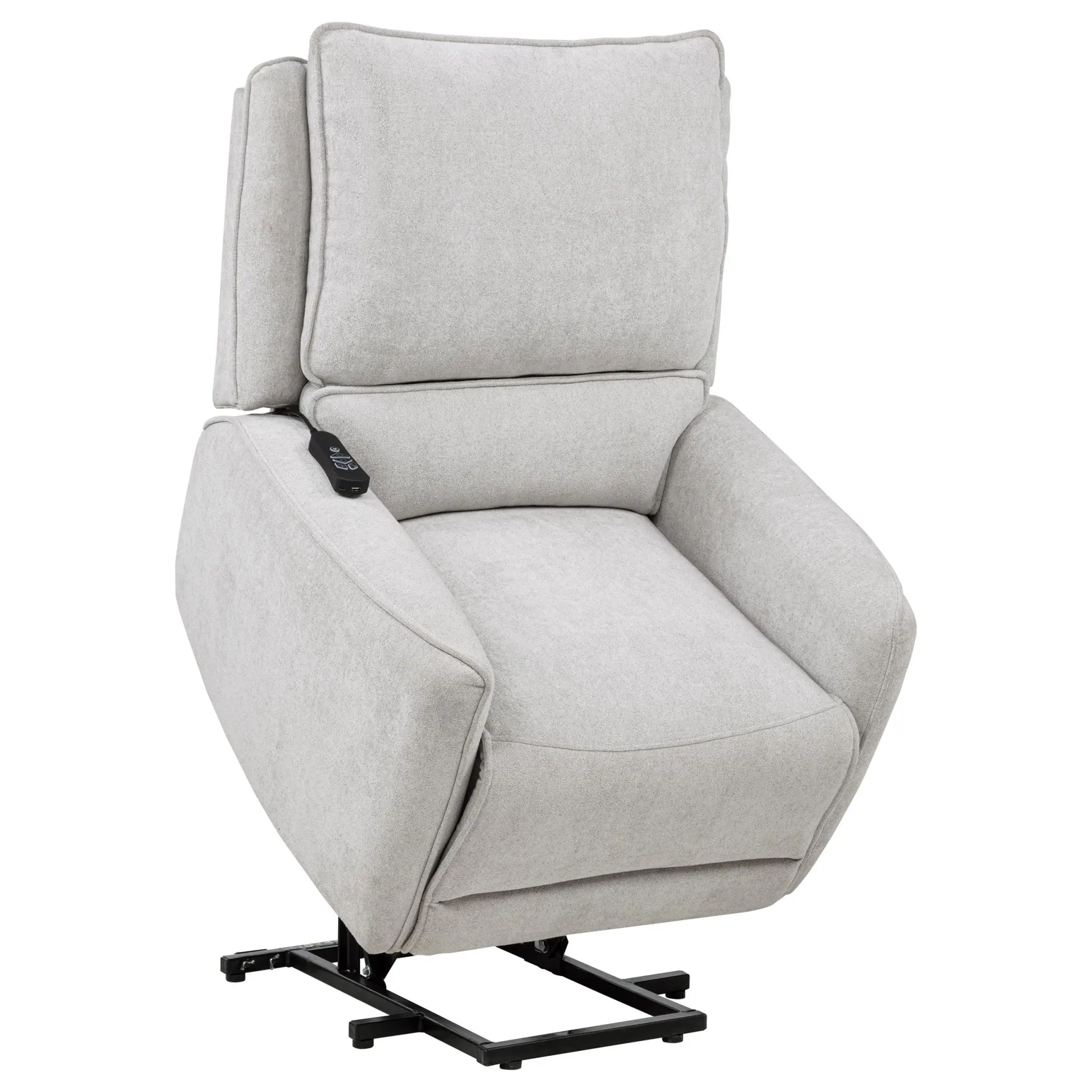 Sylmar Dual Power Lift Recliner Dove Grey - Image 5