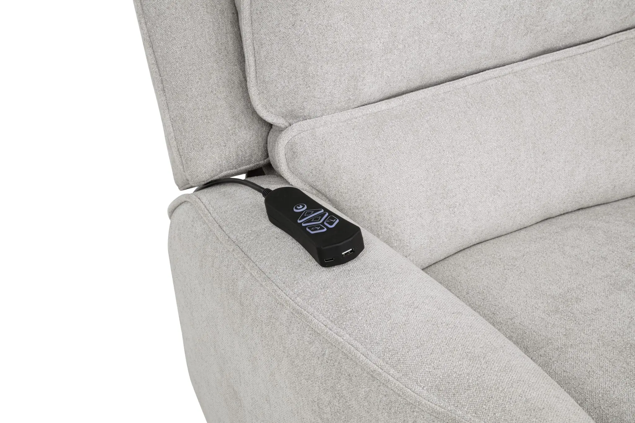 Sylmar Dual Power Lift Recliner Dove Grey - Image 13