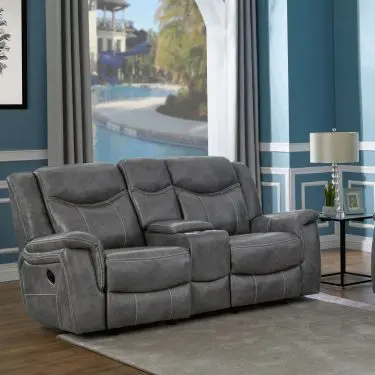 Conrad Glider Loveseat Grey