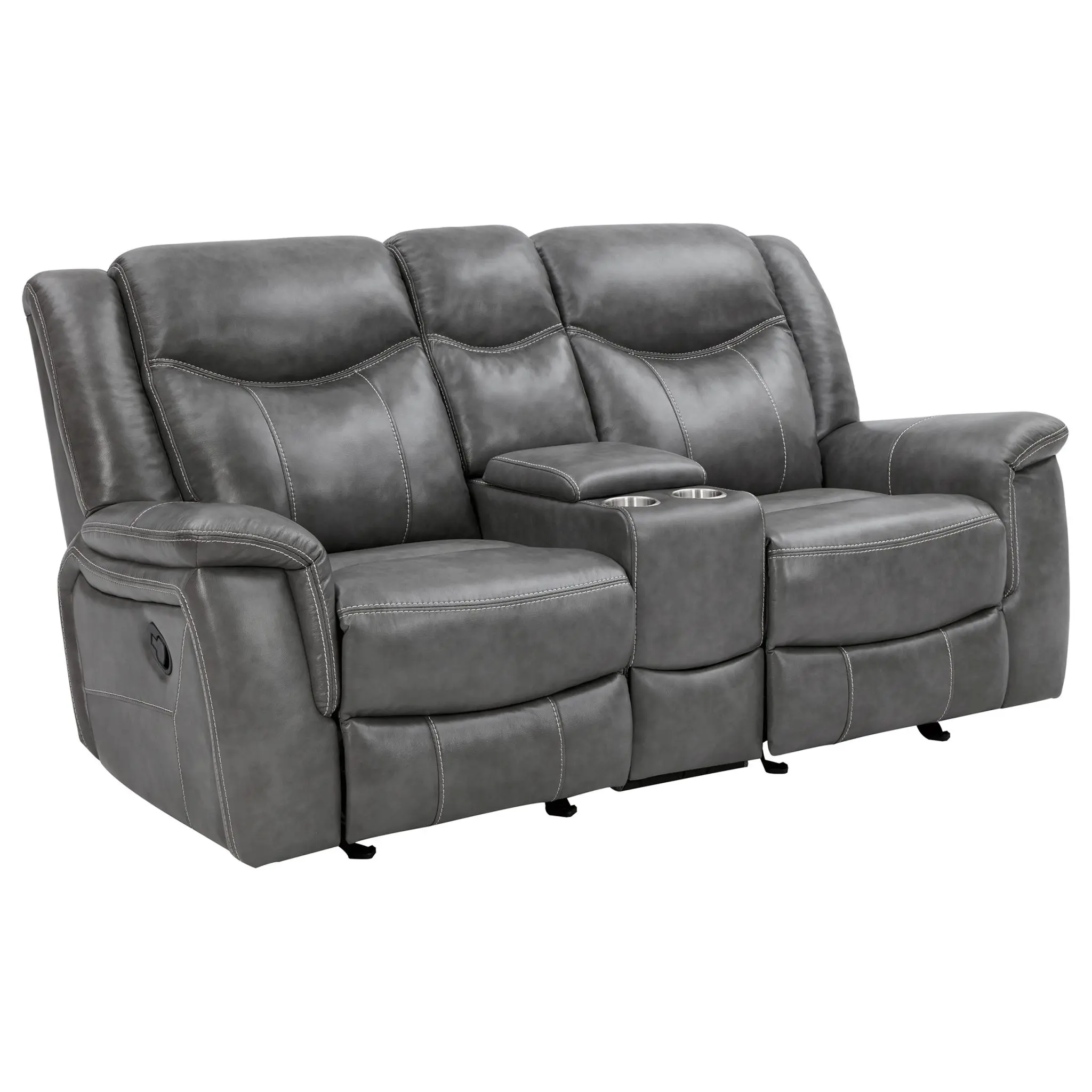 Conrad Glider Loveseat Grey - Image 2