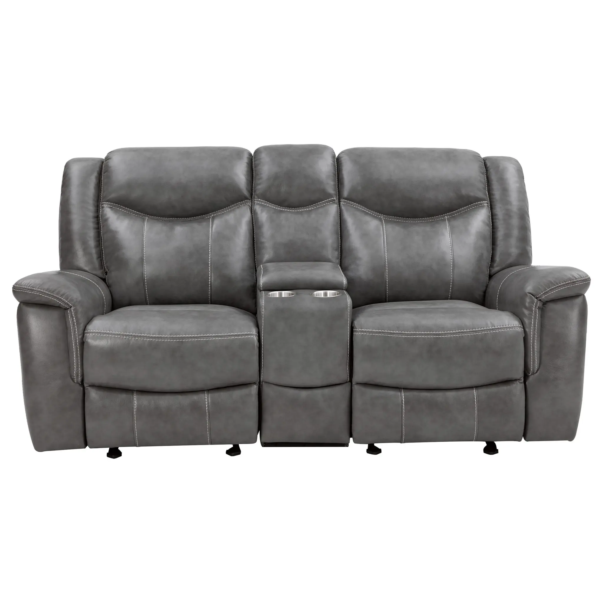 Conrad Glider Loveseat Grey - Image 6