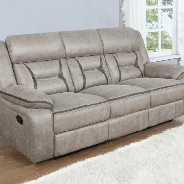 Greer Reclining Sofa Taupe