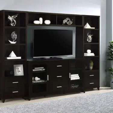 Lewes 4-Piece 60-inch Entertainment Center Cappuccino