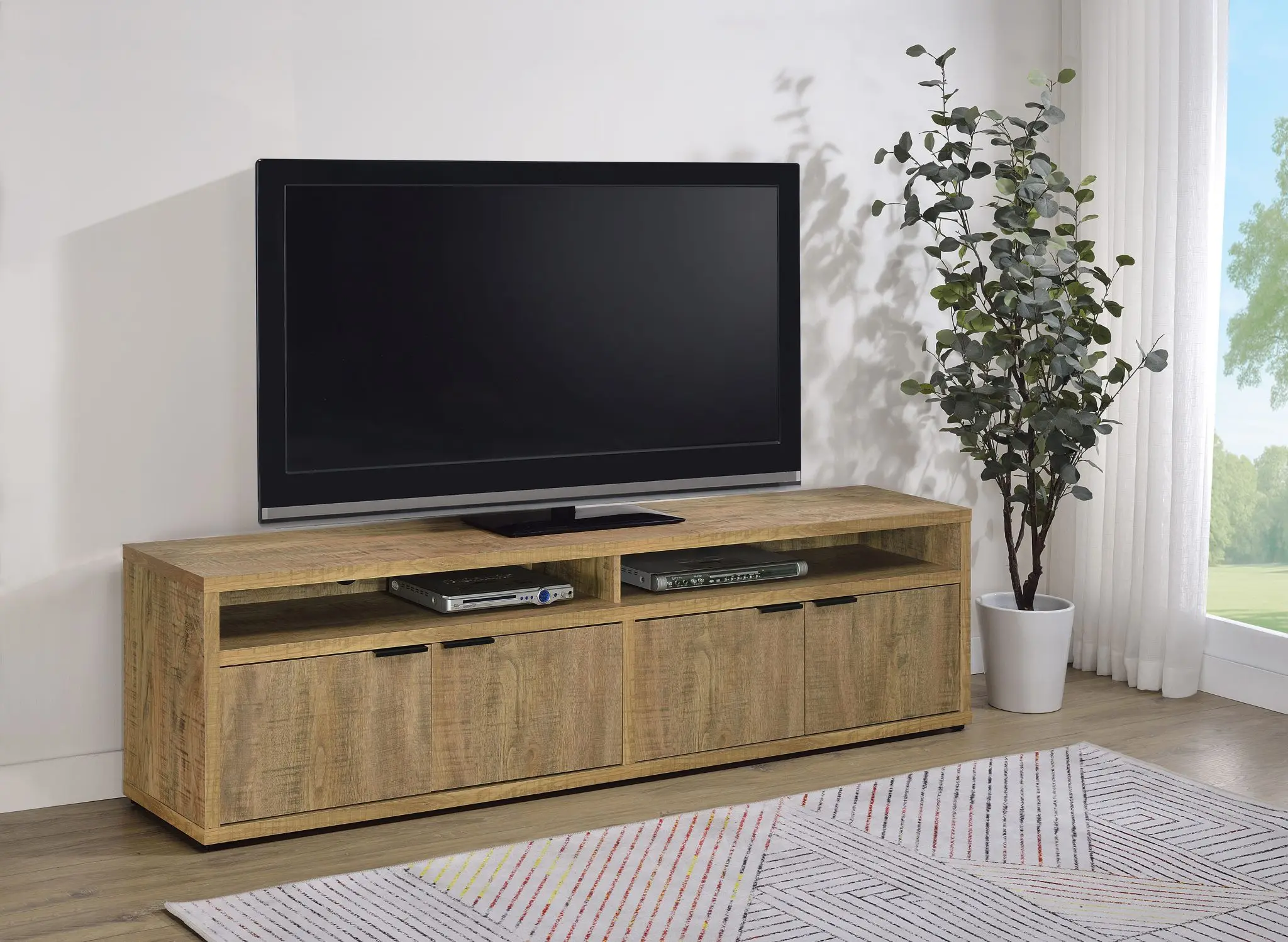 Tabby TV Stand for TVs up to 85 Inches Mango