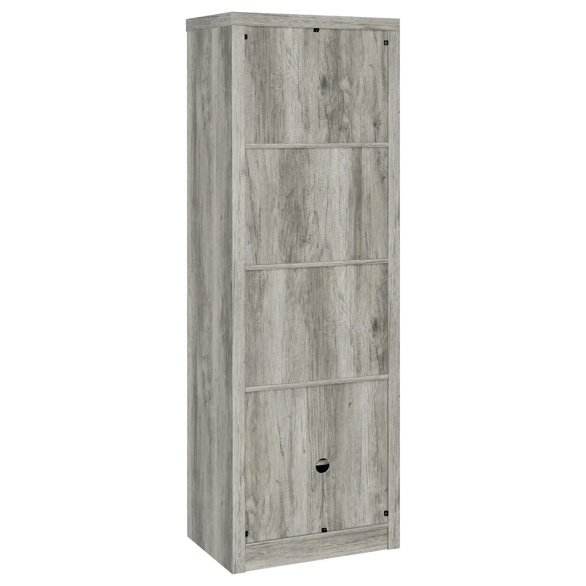 Burke 3-Piece 59-inch Entertainment Center Grey Driftwood - Image 13