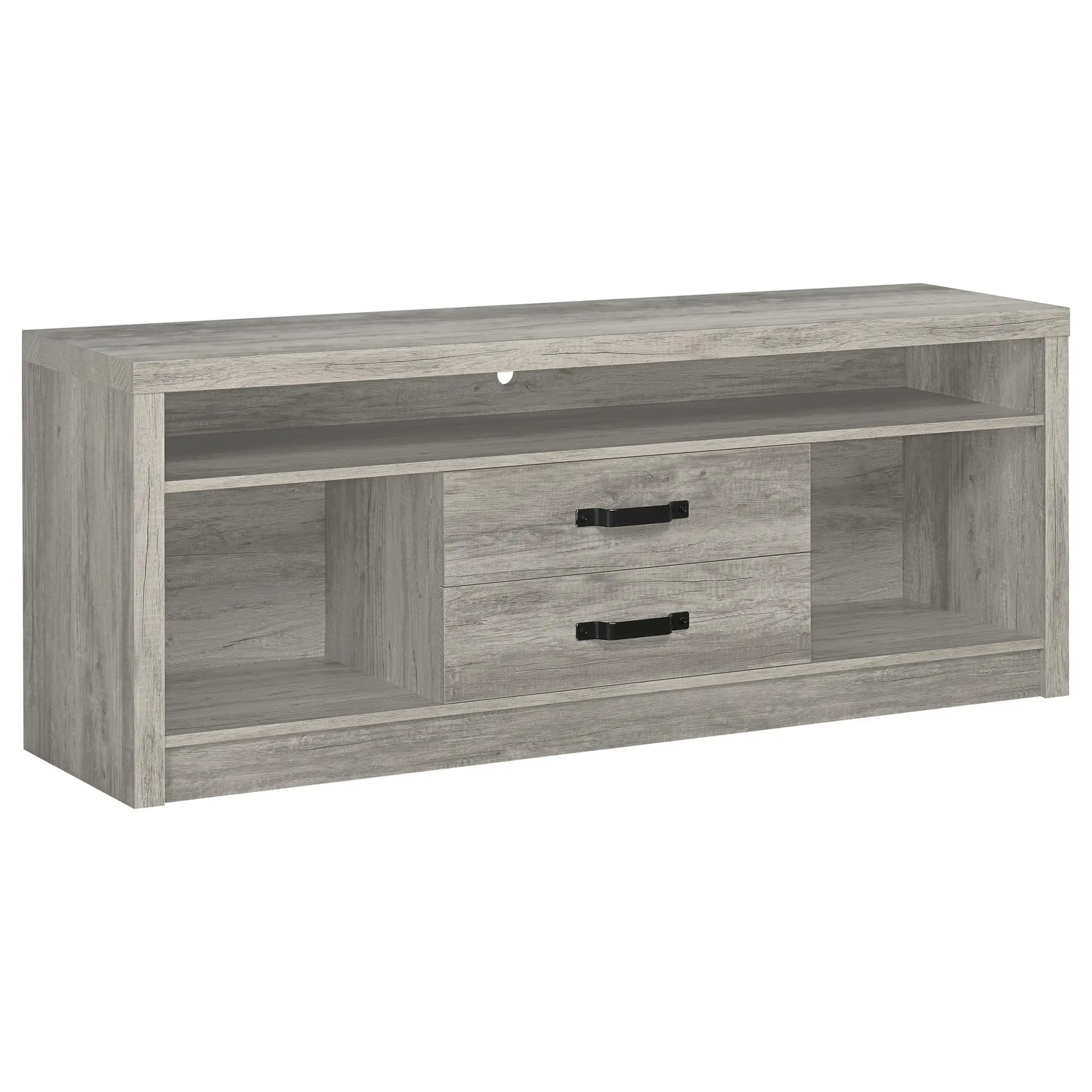 Burke 59-inch TV Stand Grey Driftwood - Image 2