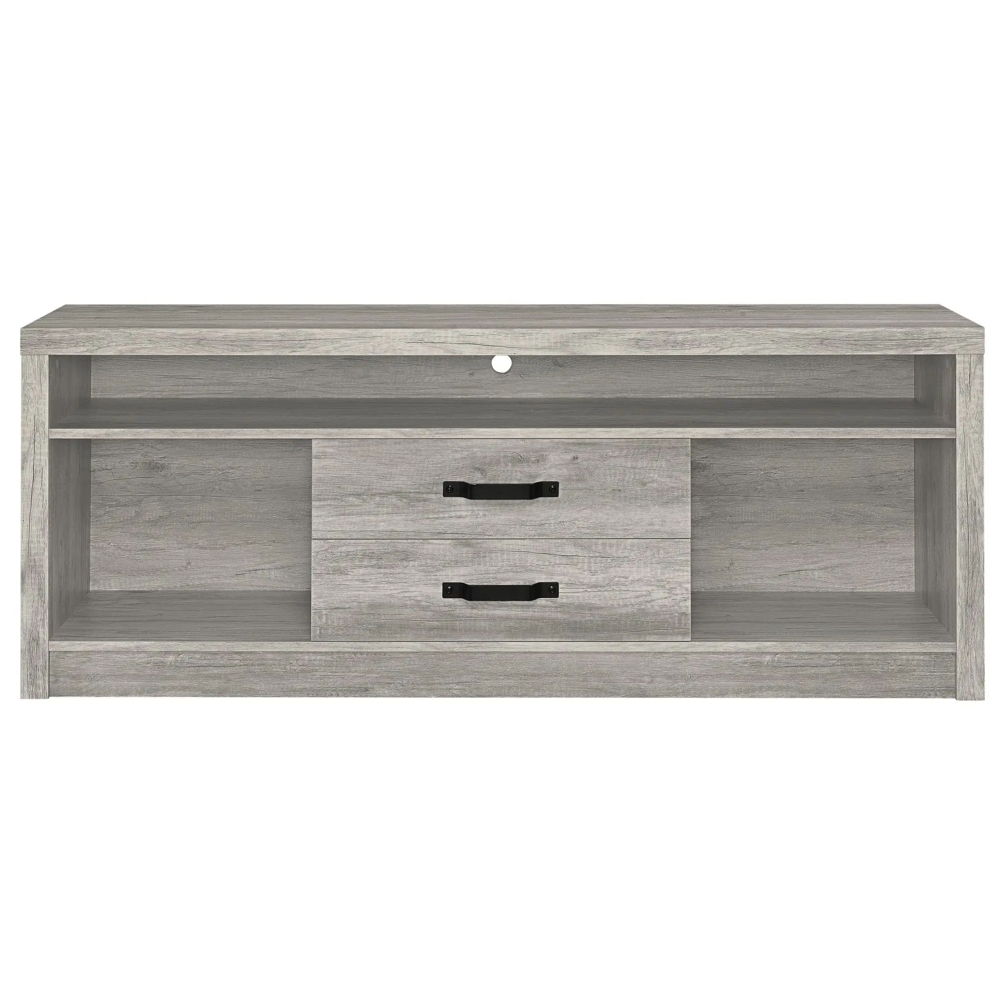Burke 59-inch TV Stand Grey Driftwood - Image 4