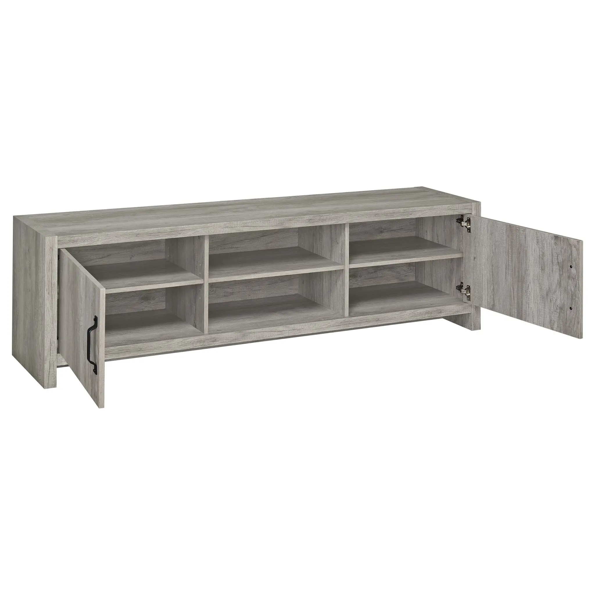 Burke 71-inch TV Stand Grey Driftwood - Image 3
