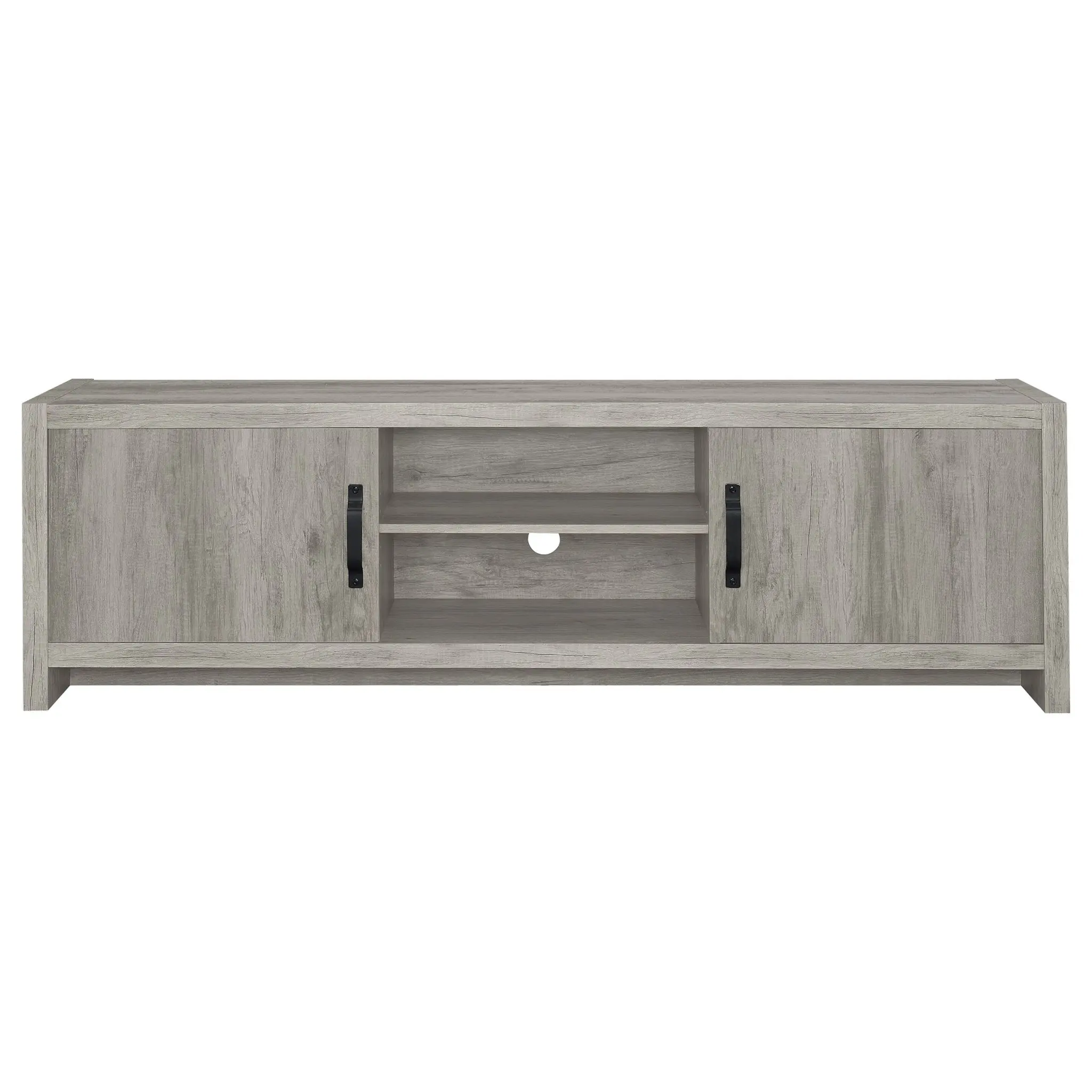 Burke 71-inch TV Stand Grey Driftwood - Image 4