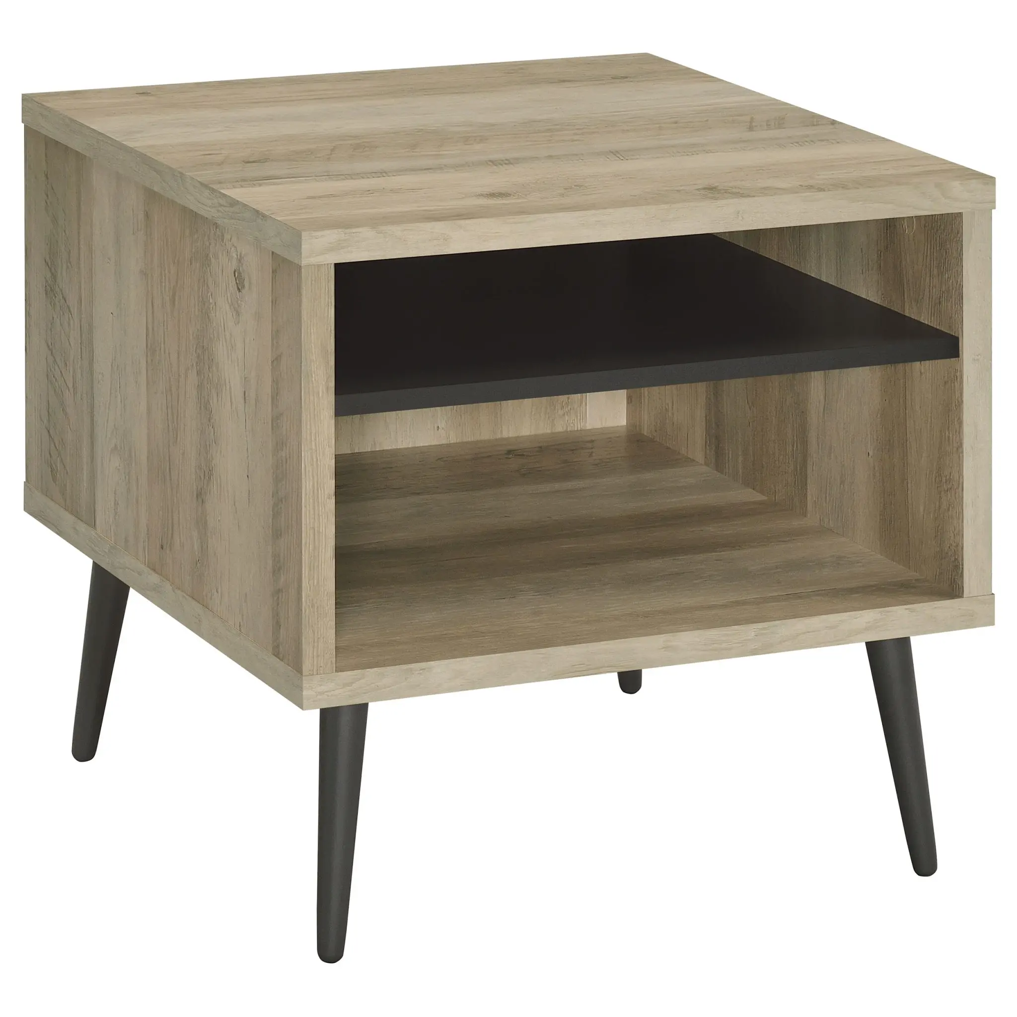 Welsh Square Side End Table Distressed Pine - Image 2