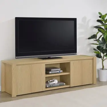 Laurelton 78-inch TV Stand Light Oak