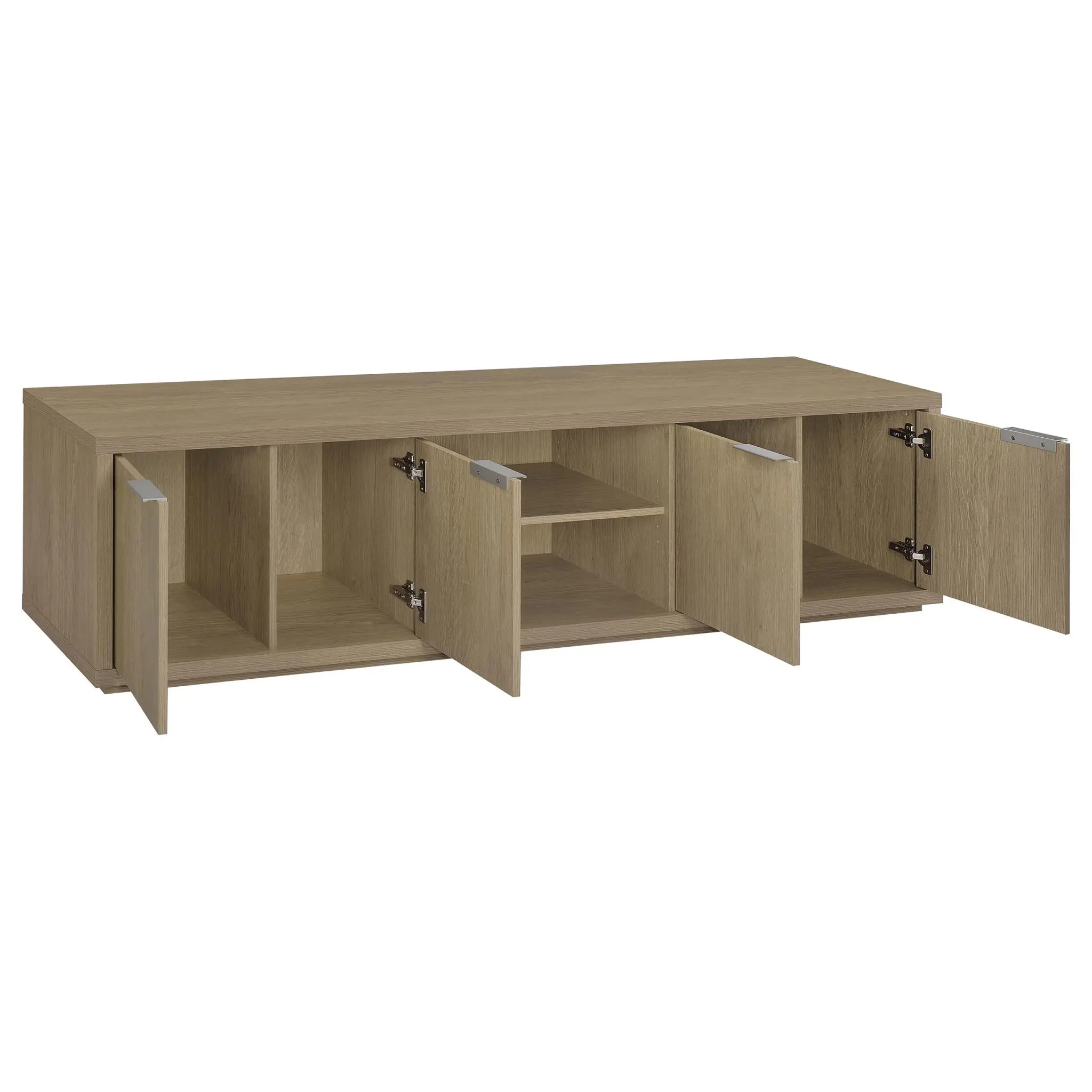 Ingram 4-Door TV Stand Latte - Image 3
