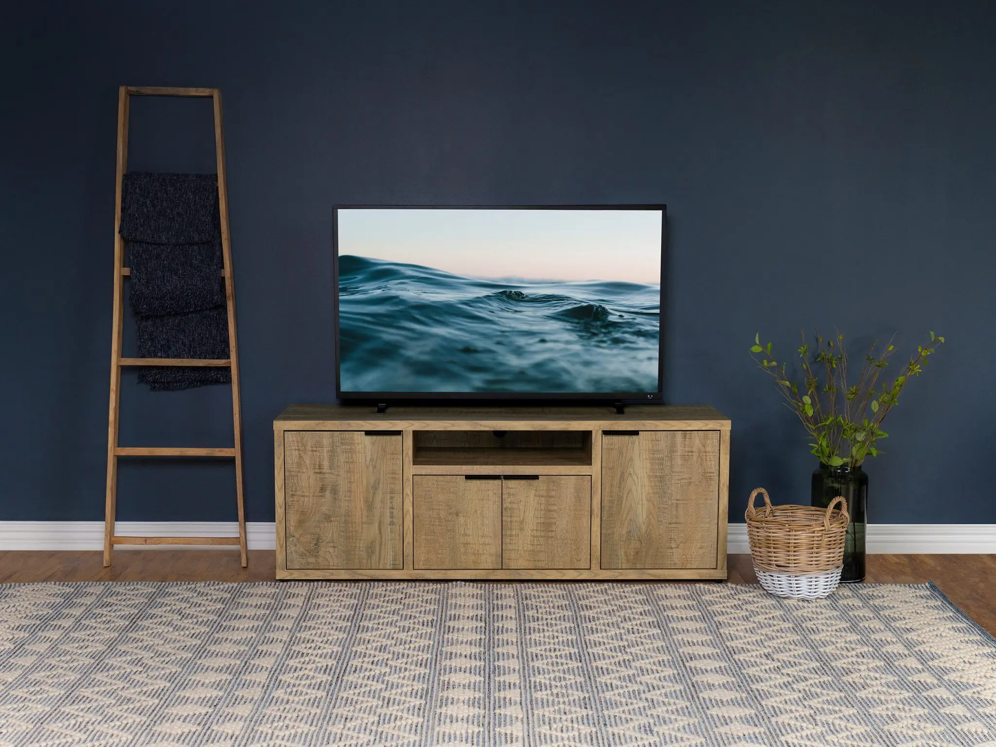Tabby TV Stand for TVs up to 65 Inches Mango
