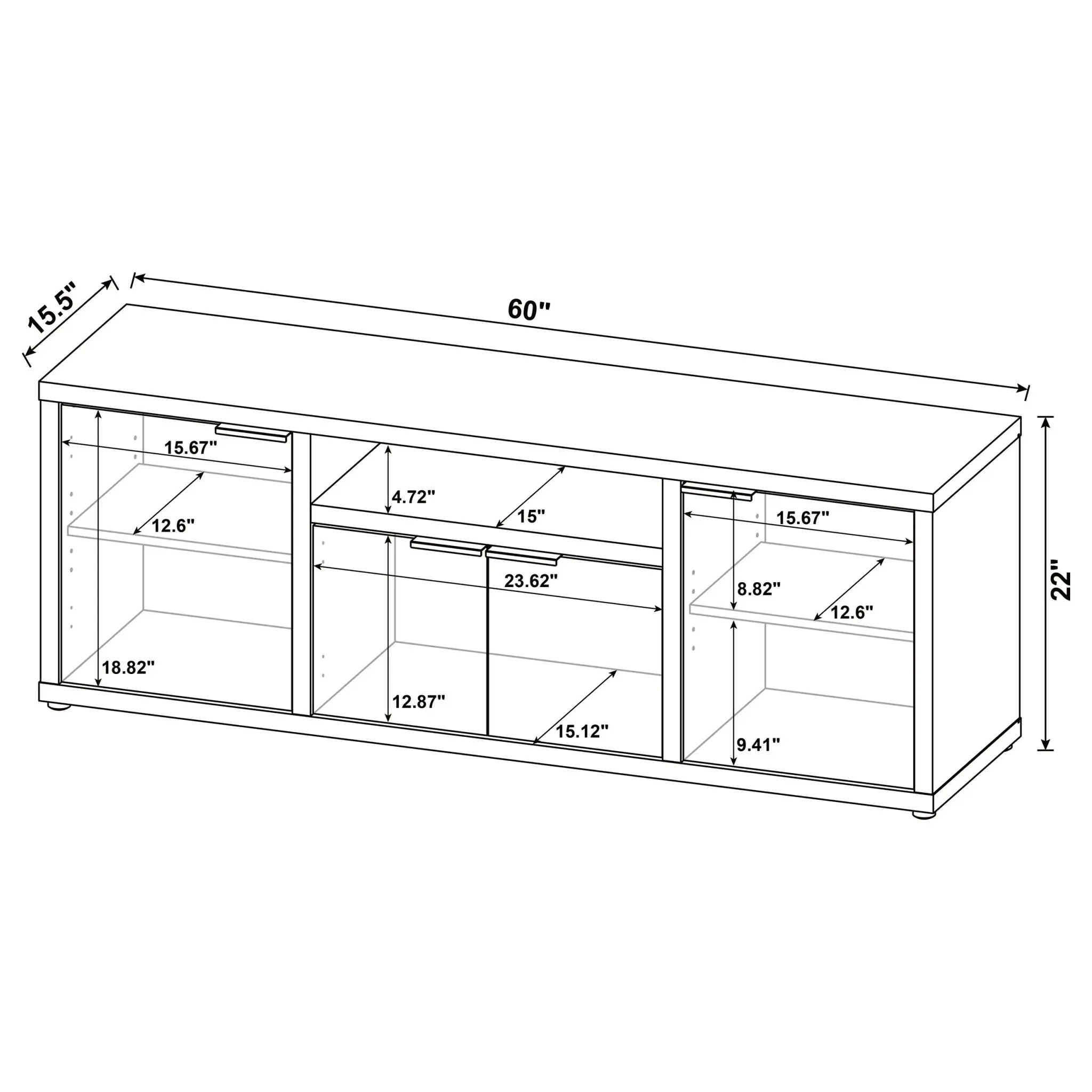 Tabby TV Stand for TVs up to 65 Inches Mango - Image 12