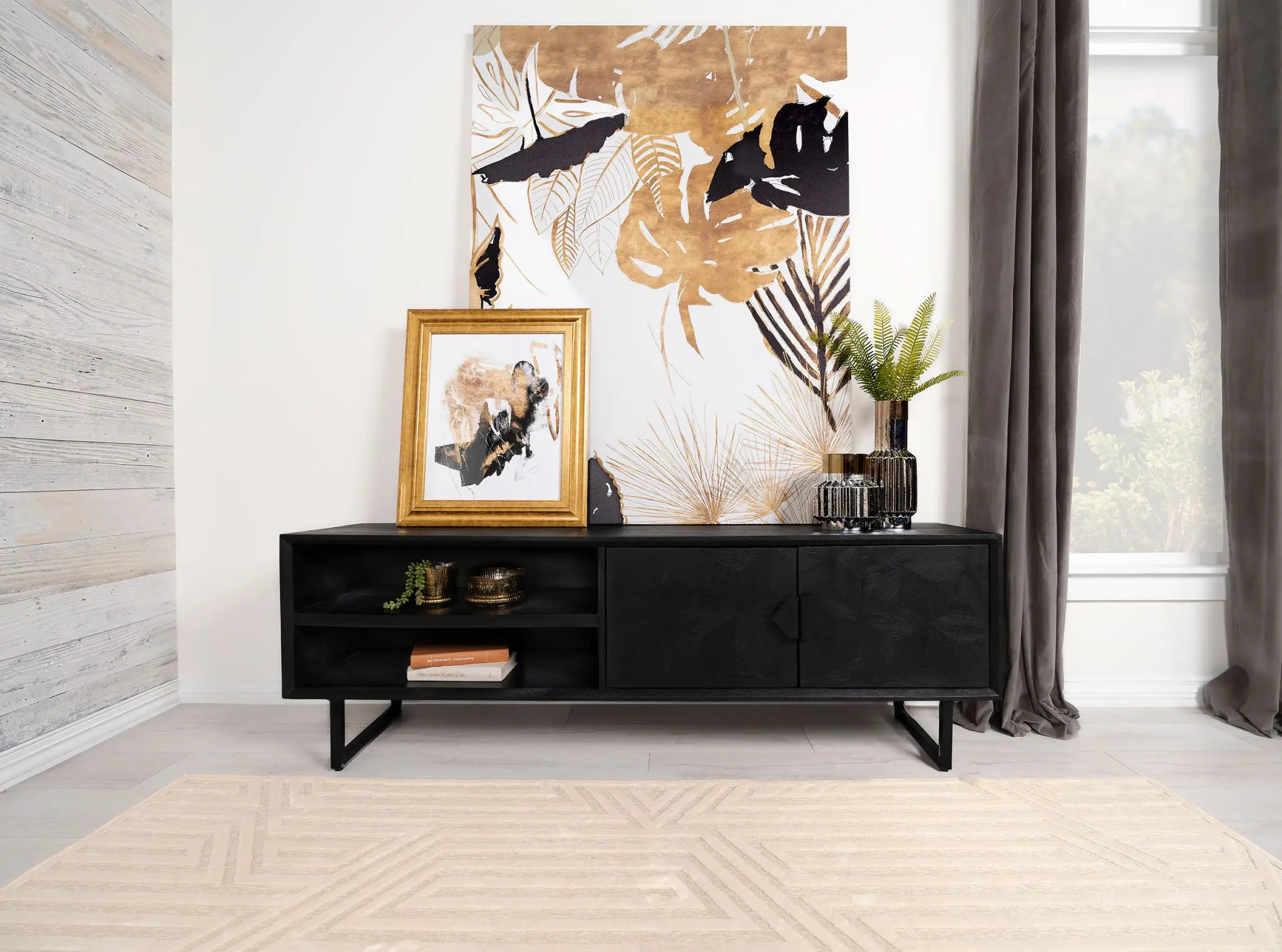 Marsden 70-inch TV Stand Charcoal Black - Image 2
