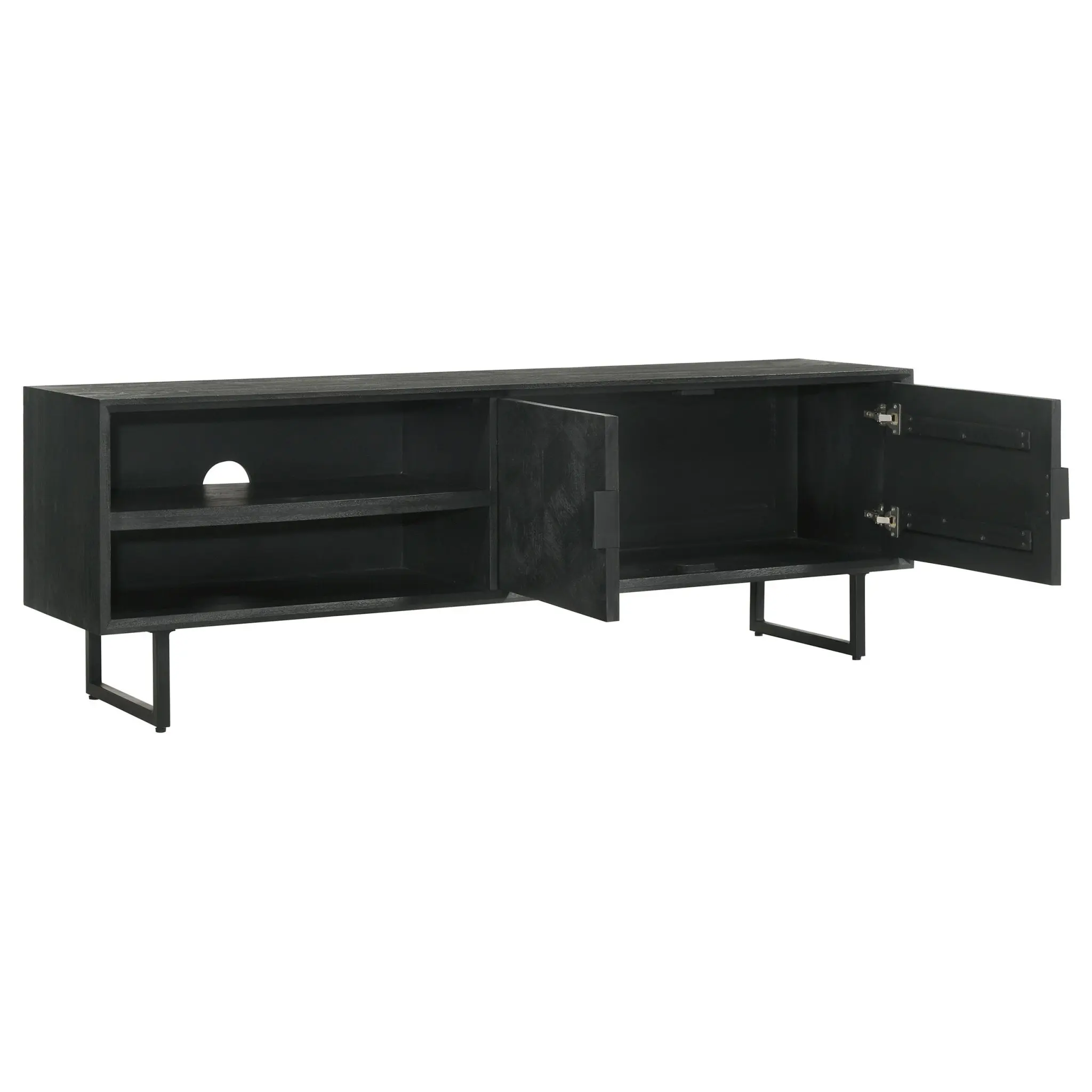Marsden 70-inch TV Stand Charcoal Black - Image 4